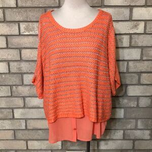 3For$20 sweater with under blouse  size 14